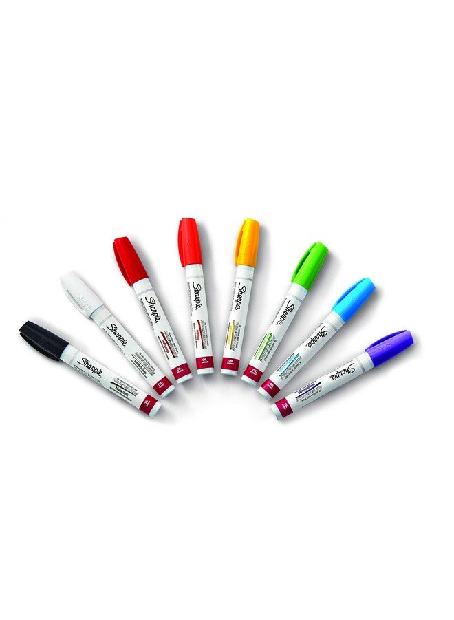Sharpie Oil-Based Paint Markers, Medium Point, Assorted Colors, 8 Count - Great for Rock Painting - Image 2