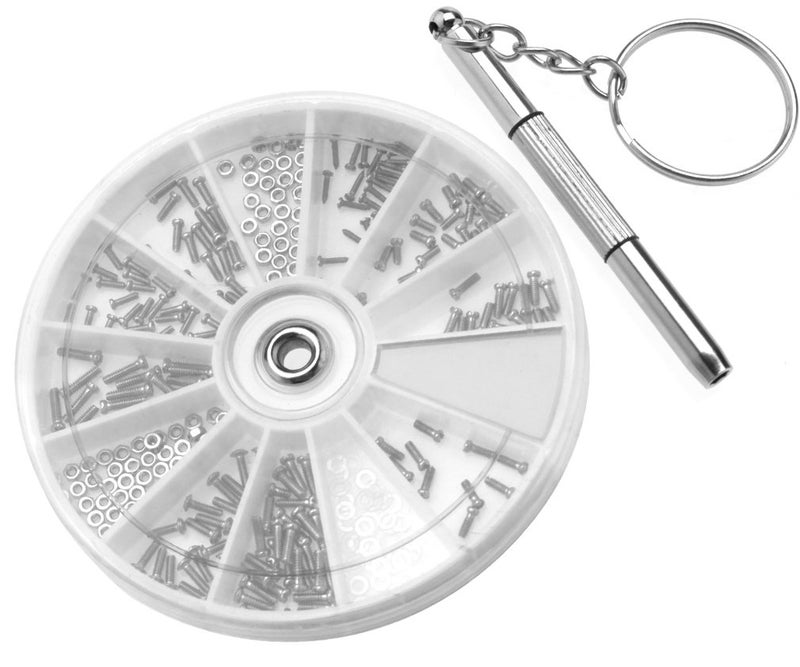 Micro Trader Glasses Screw Repair Kit Assorted With Screwdriver - Image 1