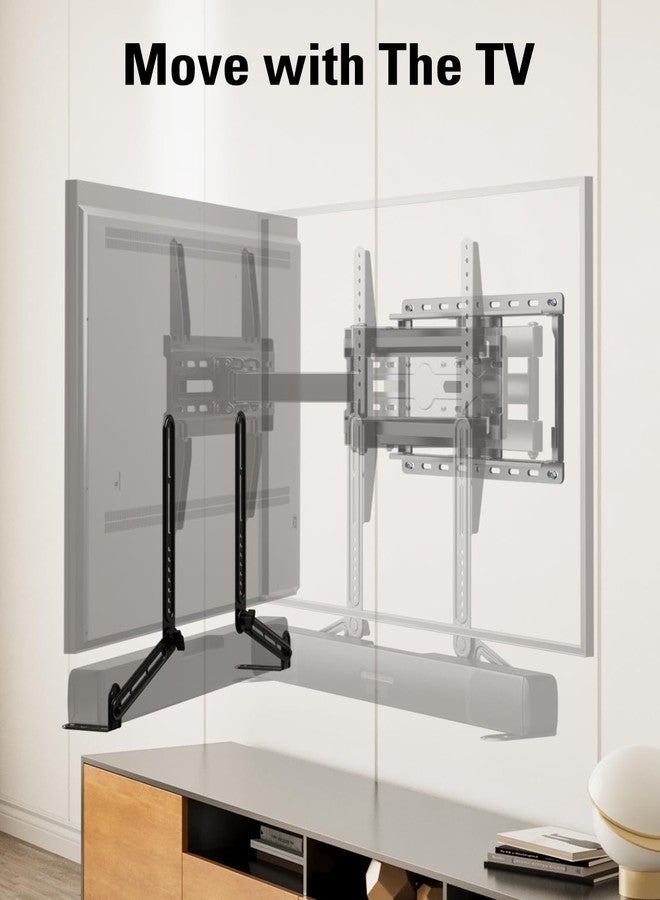 Mounting Dream Soundbar Mount Bracket for Mounting Above or Under TV Fits Most of Sound Bars Up to 15 Lbs, with Detachable Long Extension Plates MD5420 - Image 3
