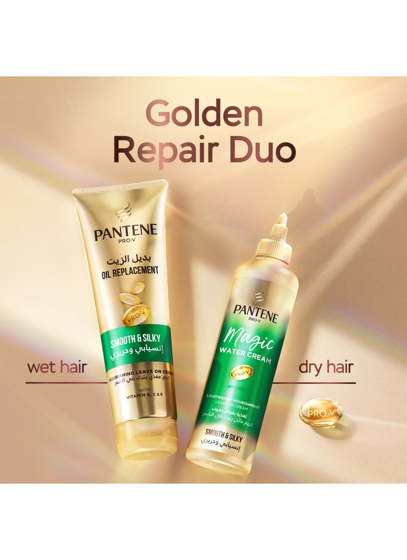 Pantene كريم بانتين برو-في لتنعيم الشعر واستبدال الزيت، كريم يُترك على الشعر - Image 4