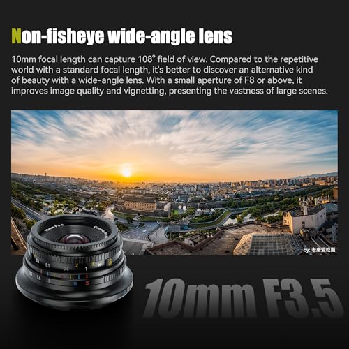 7artisans MF10mm F3.5 Wide-Angle Fixed Focus Pancake Lens APS-C Lens Mirrorless Cameras, Compatible for Nikon Z Zfc Z50 Z30 - Image 2
