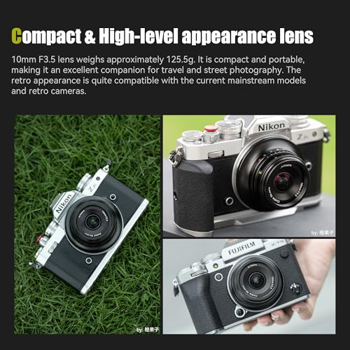 7artisans MF10mm F3.5 Wide-Angle Fixed Focus Pancake Lens APS-C Lens Mirrorless Cameras, Compatible for Nikon Z Zfc Z50 Z30 - Image 4