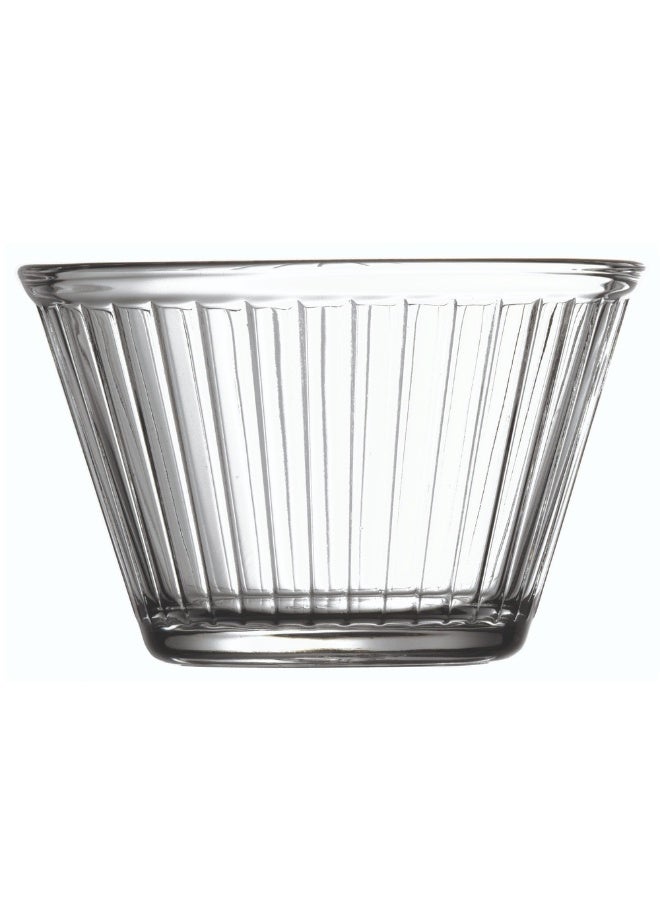 Restaurantware 6 Ounce Small Glass Bowls,  6 Tempered Fluted Glasses, Lead-Free, Clear Glass For Desserts Or Appetizers, For Spices, Condiments Or Ingredients - Image 1
