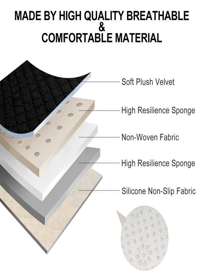 surpassme Car Seat Covers Universal Seat Covers for Car Accessories with Storage Pockets, Car Front Seat Covers and Rear Bench Coverfor Automotive, SUV, Truck, and Van(Black) - Image 2