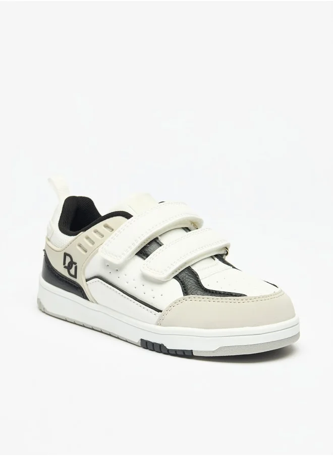 دوتشيني Boys Mister Colourblock Sneakers with Hook and Loop Closure