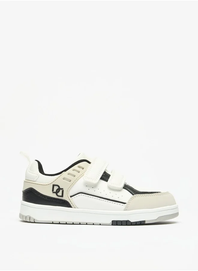 دوتشيني Boys Mister Colourblock Sneakers with Hook and Loop Closure