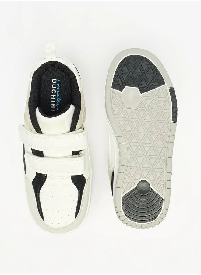 دوتشيني Boys Mister Colourblock Sneakers with Hook and Loop Closure