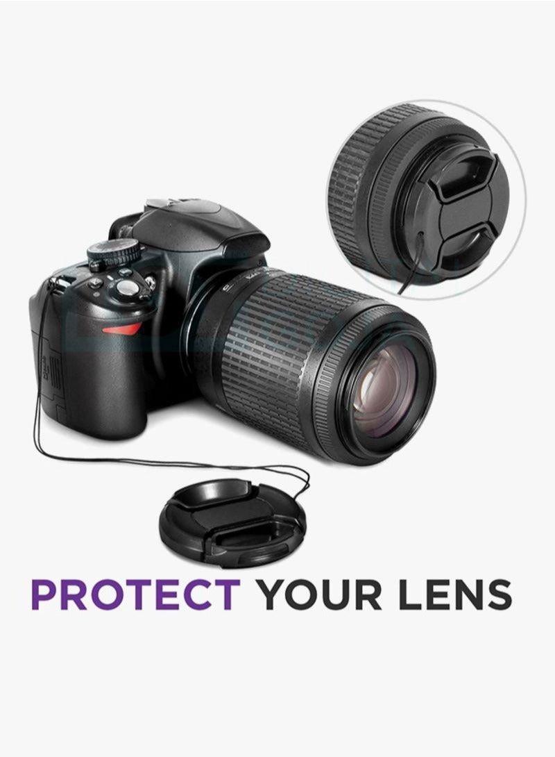 COOPIC 2 x 43mm Lens Cap Front Cover Protector Snap On Center Pinch for Camera Canon Nikon Sony DSLR - Image 3