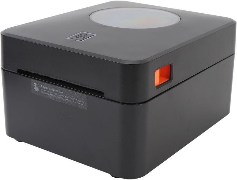 Yunseity Thermal Paper Label Printer, Professional Thermal Label Printer Automatic Proofreading 160mms 4x6in Automatic Temperature Protecting for Supermarkets (US Plug) - Image 2