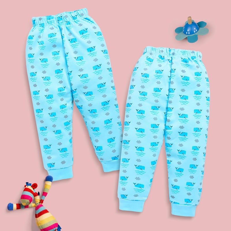 LuvLap Baby Boys 100% Cotton Printed Pyjama Set Pack of 3 - Aqua, Sea Foam Green & Provincial Blue, Size XXL (18 to 24 Months) - Image 3