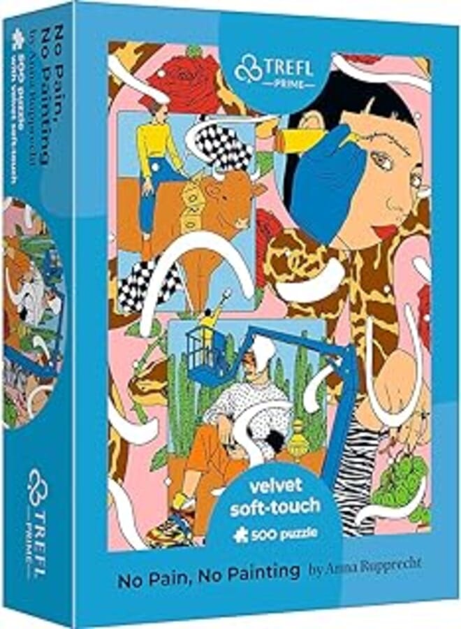 Trefl Puzzles - "500 UFT VELVET" - No Pain, No Painting_FSC Mix 70% 37423