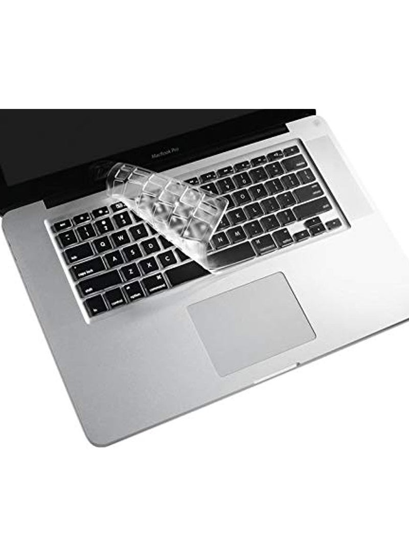 AMM US Layout Skin Clear Keyboard Cover Compatible with Older Version MacBook Air/Pro/Retina, 13/15/17" Release 2010-2017 Model: A1466/A1369/A1278/A1286/A1425/A1502/A1398" Clear - Image 3
