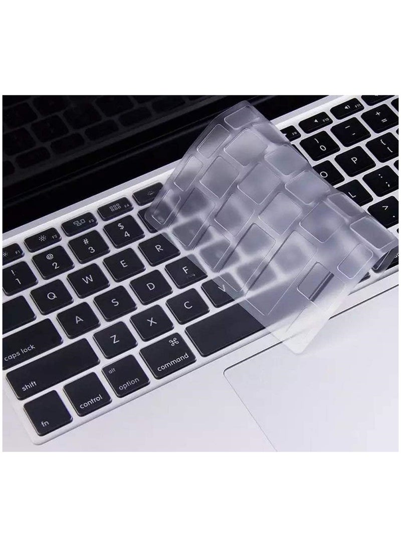 AMM US Layout Skin Clear Keyboard Cover Compatible with Older Version MacBook Air/Pro/Retina, 13/15/17" Release 2010-2017 Model: A1466/A1369/A1278/A1286/A1425/A1502/A1398" Clear - Image 4