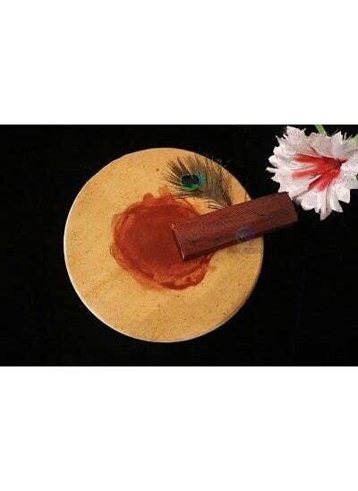 ROLIMOLI ROLIMOLI Natural Chandan chakla rubbing Stone chakla Pata Rubbing Sandal Wood and Herbal MedicineChandan Chakla 4 inch inch  - Image 3