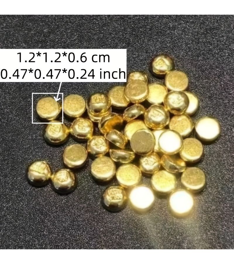 High Quality Brass Bean Shaped Pieces 10 Pcs Pack For Jewelry Making - Image 3