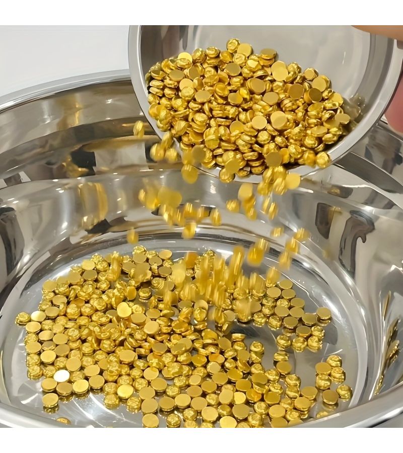 High Quality Brass Bean Shaped Pieces 10 Pcs Pack For Jewelry Making - Image 1