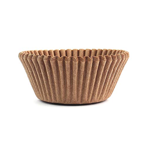 Eoonfirst Standard Size Baking Cups Food-Grade Greaseproof Paper Cupcake Liners 200 Pcs (Natural) - Image 3