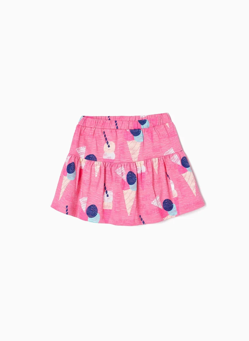 زيبي Zippy Cotton Skort For Girls Ice Cream