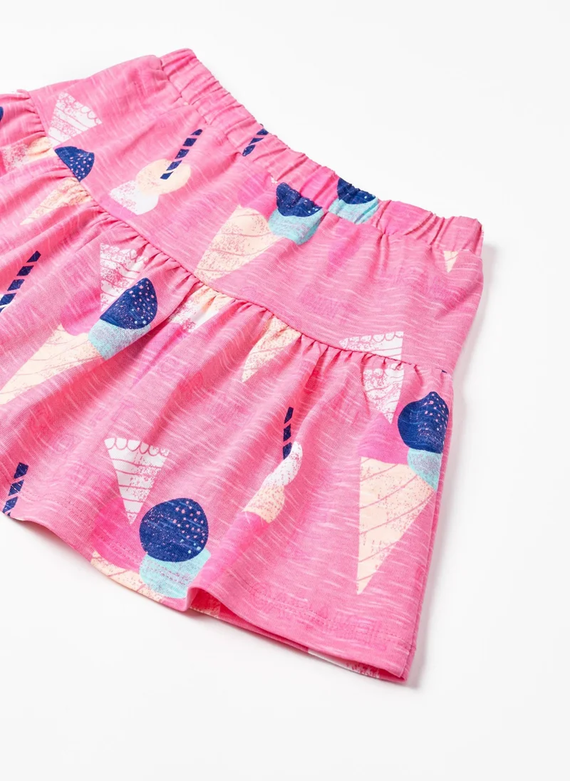 Zippy Zippy Cotton Skort For Girls Ice Cream