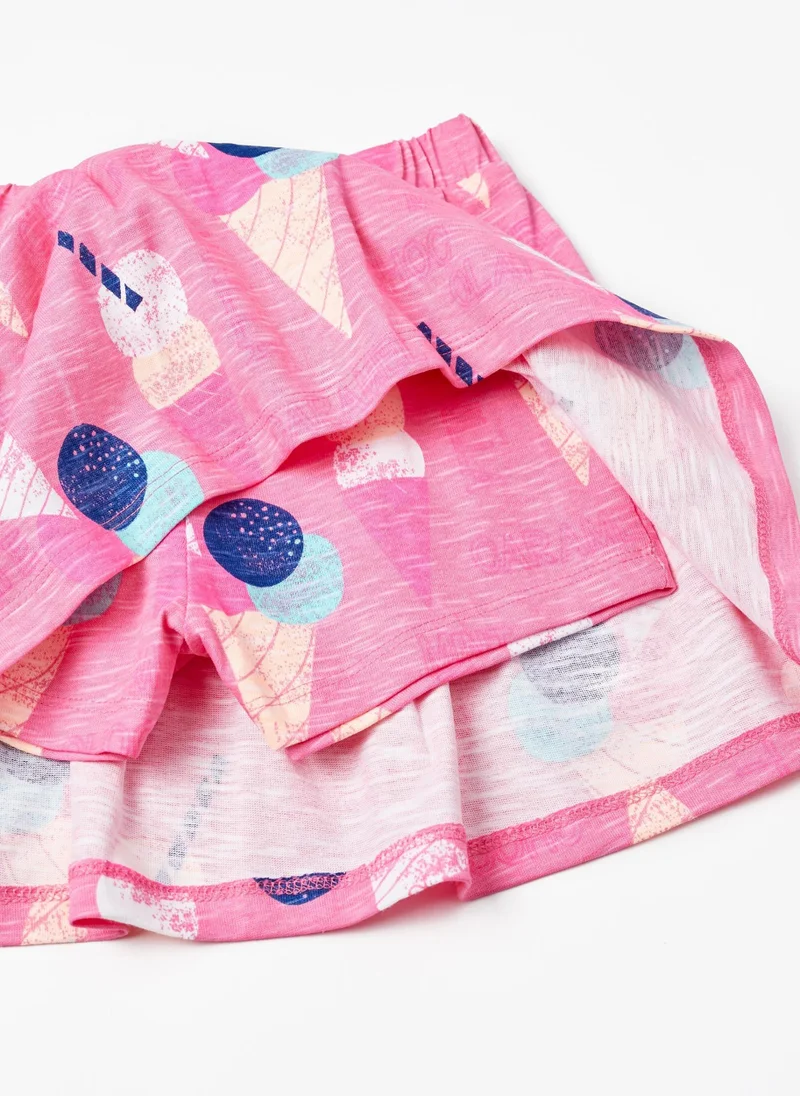 Zippy Zippy Cotton Skort For Girls Ice Cream