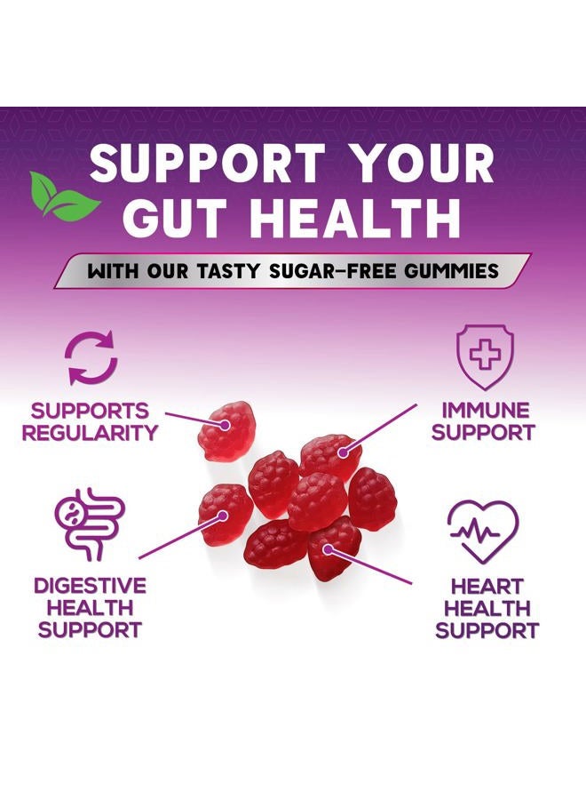 Nature's Choice Fiber Gummies 4g - Sugar Free Fiber Supplement for Adults, Daily Prebiotic Gummies to Support Digestive Health - Plant-Based Soluble Chews, Prebiotics - Image 5