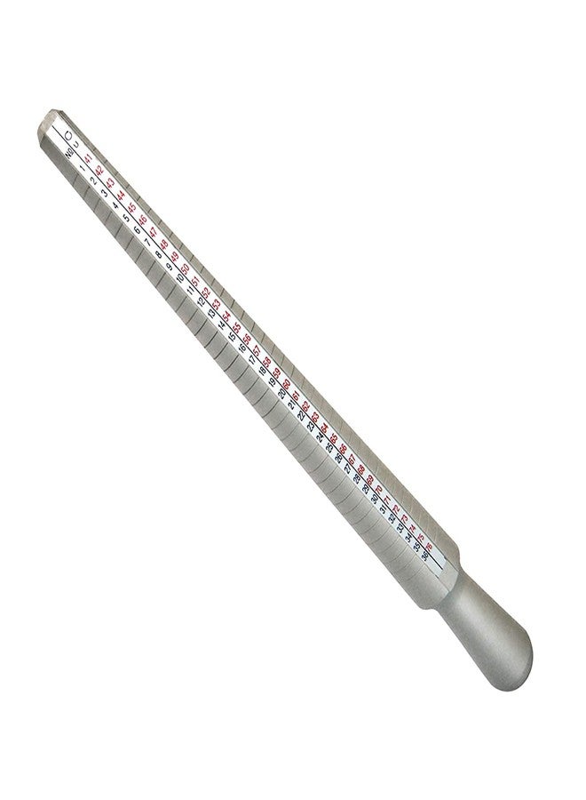RUDRA Ring Stick Aluminum with International Markings for Measuring for Jewellery Making, Jewellery Repair & Hobby Crafts - Image 1