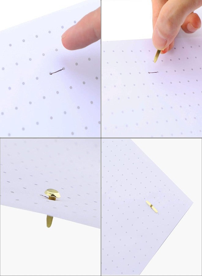 AIEX 600pcs Metal Brads Paper Fasteners Round Brass Fasteners Split Pins for Kids Crafts School Projects, Scrapbooking, Office, DIY Supplies 0.47x0.3inch (Gold) - Image 5
