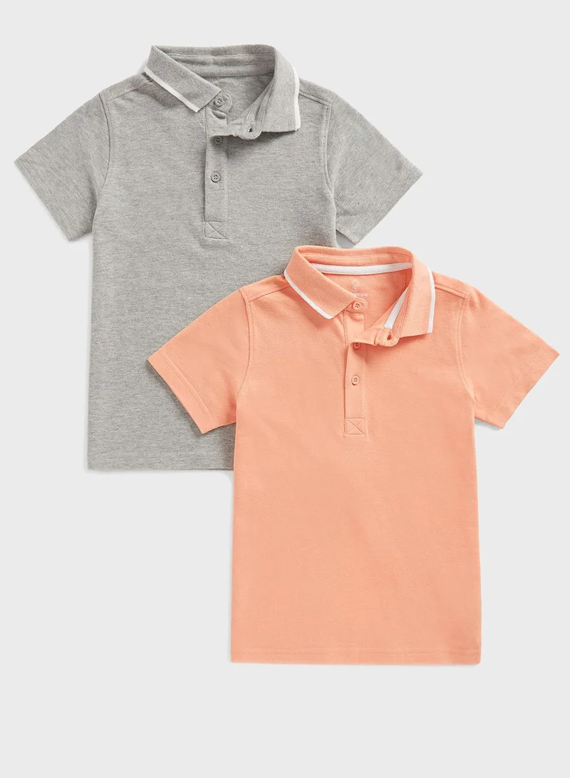 mothercare Kids 2 Pack Assorted Polo