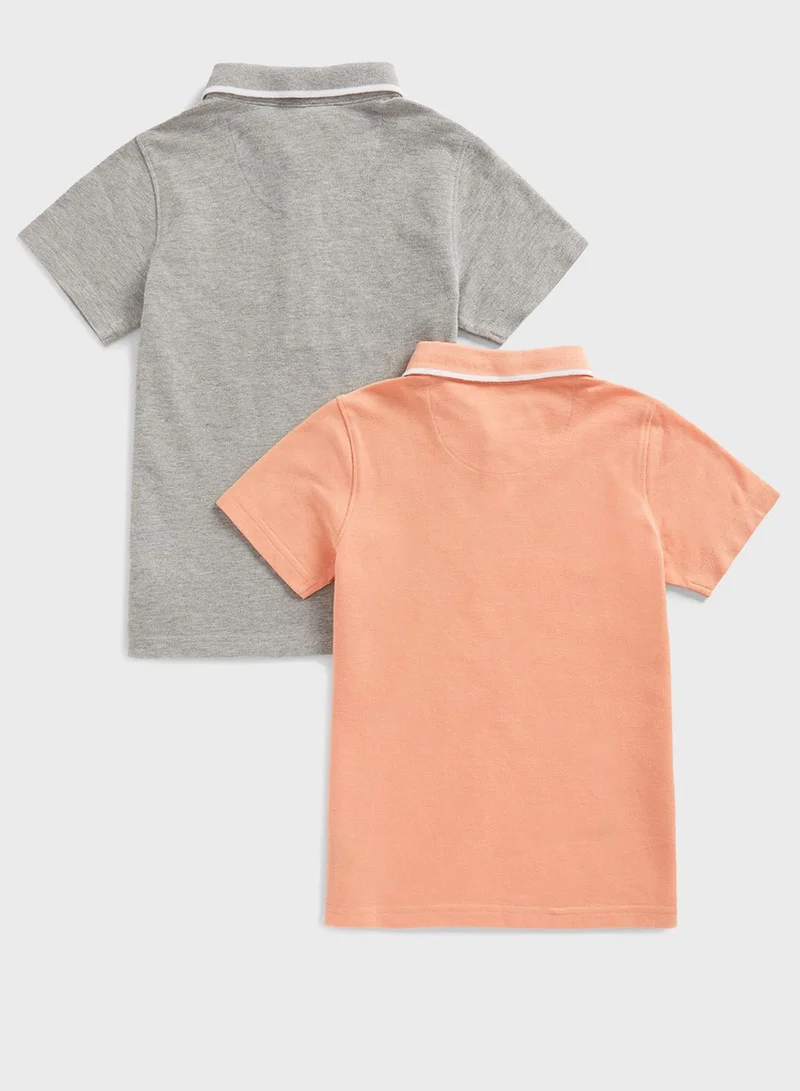 mothercare Kids 2 Pack Assorted Polo