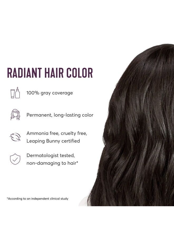 Madison Reed Radiant Hair Color Kit, Soft Black for 100% Coverage of Resistant Gray Hair, Ammonia-Free, 2.5NNN Parma Black, Permanent Hair Dye, Pack of 1  - Image 4