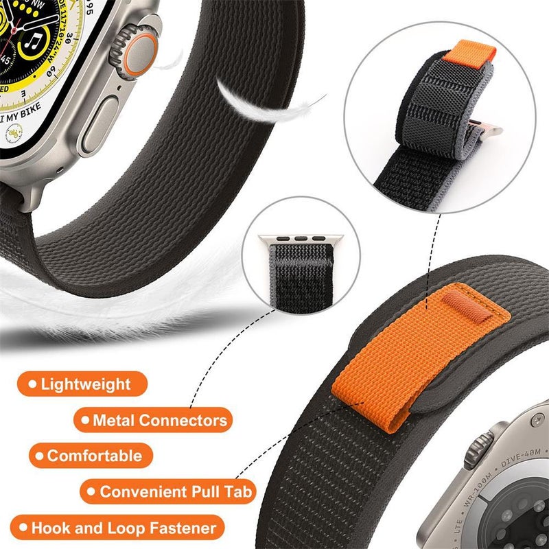 For Apple Watch S7Applewatchs8 Nylon Ultra Canvas 49Mm45Mm Wild Track Strap 41M - Image 5