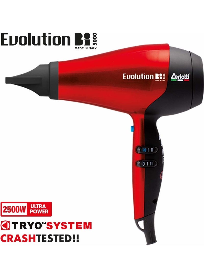 Ceriotti Evolution Bi 5000 Hair Dryer  Professional Ionic Hair Dryer with Powerful Motor & Precision Styling - Image 1