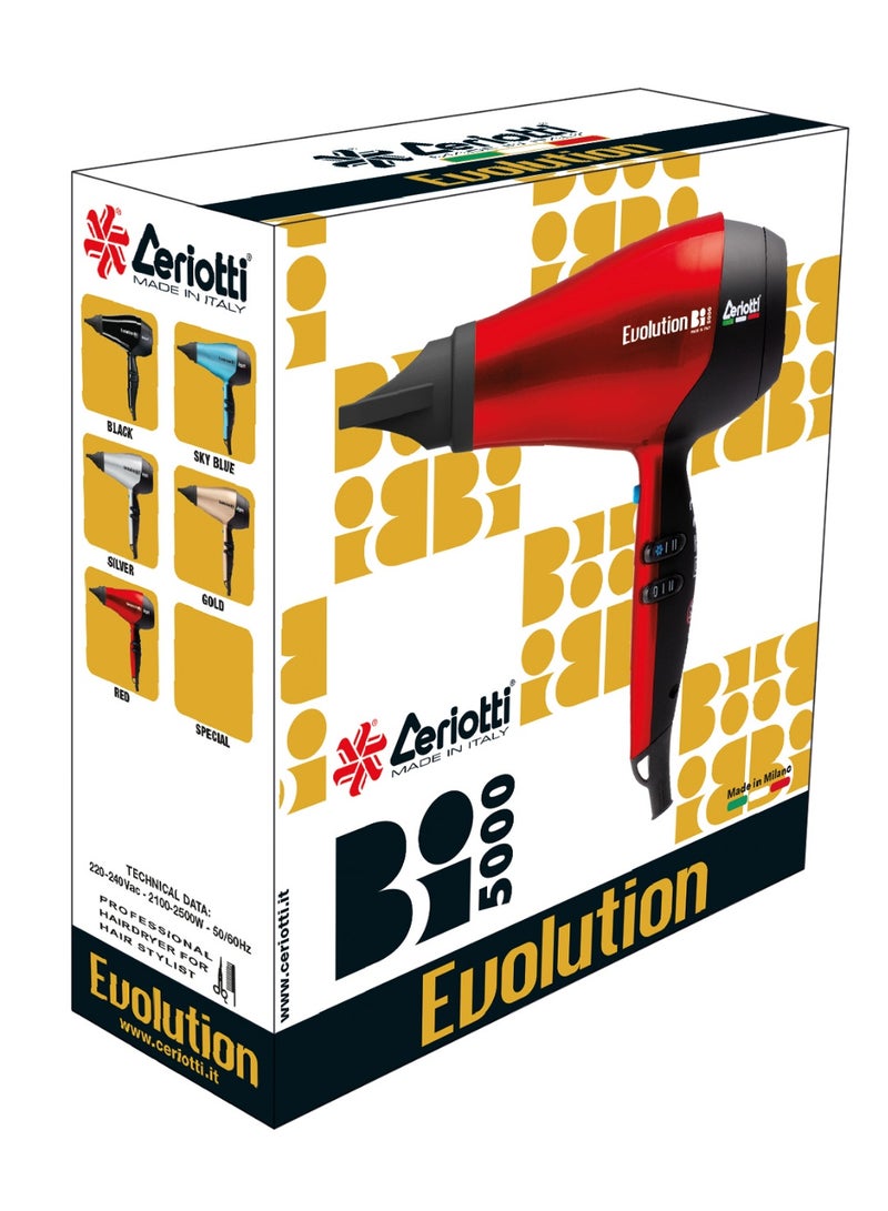 Ceriotti Evolution Bi 5000 Hair Dryer  Professional Ionic Hair Dryer with Powerful Motor & Precision Styling - Image 3
