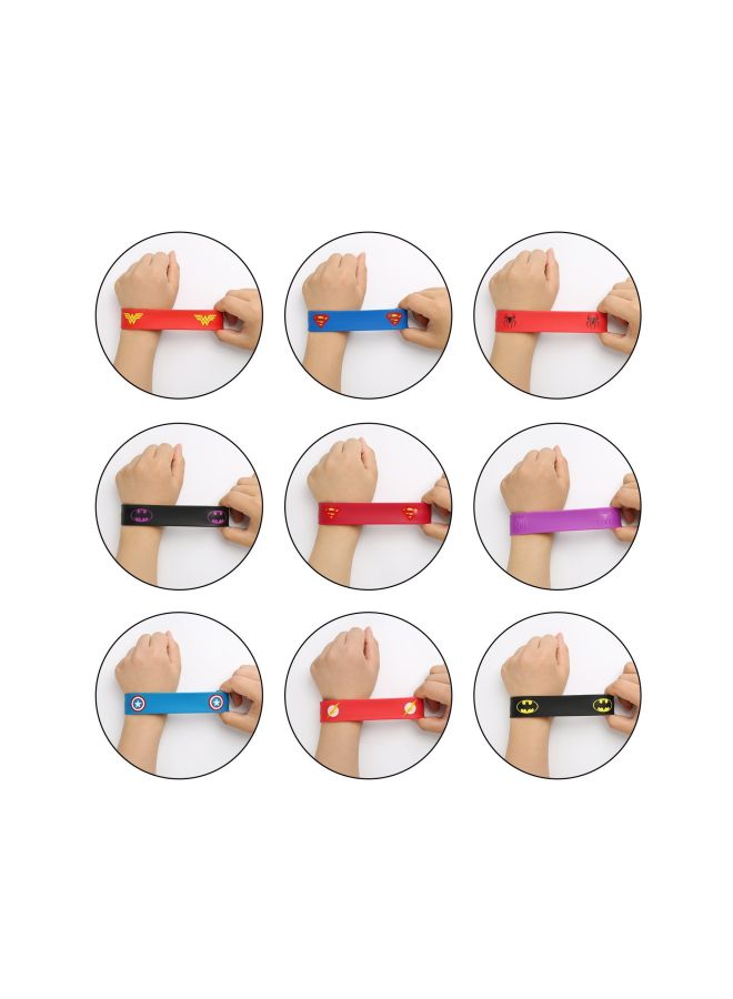 9-Piece Superhero Slap Bracelet - Image 2