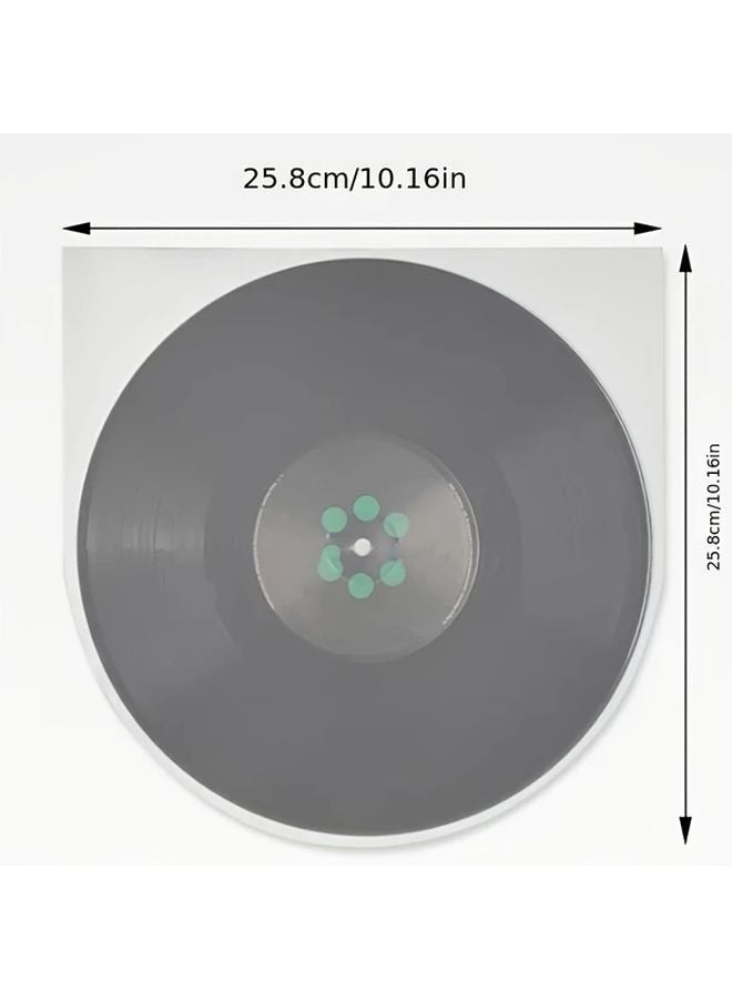 50pcs 12 Inch Clear U Shaped Vinyl Record Sleeves Protectors Scratch Resistant LP Covers - Image 3