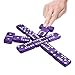 Vovotuzzi Dominos Set for Adults and Kids  Domino Set for Classic Board Games  Thick Jumbo Dominoes Double 6 for Travel Games  Purple Dominos 28 Tiles with Case - Image 4