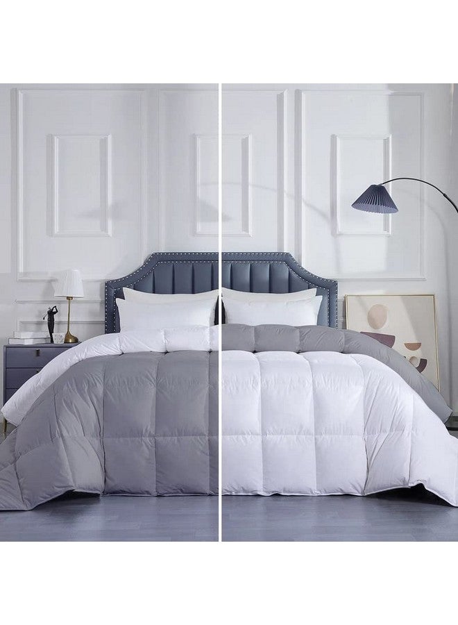 Razzai MammaYo Down Alternative Soft Quilted 300 GSM All Weather microfiber Comforter (60" x 90" Inches/152cm x 228cm) - Single Bed Comforters|Silver/White| TC - 400 - Image 1