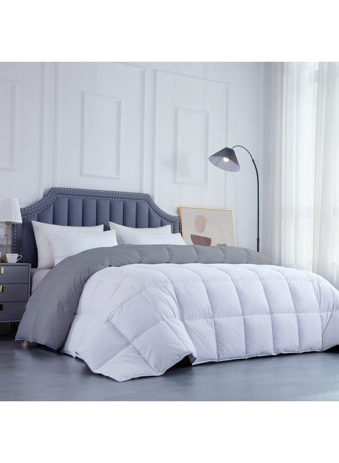 Razzai MammaYo Down Alternative Soft Quilted 300 GSM All Weather microfiber Comforter (60" x 90" Inches/152cm x 228cm) - Single Bed Comforters|Silver/White| TC - 400 - Image 2