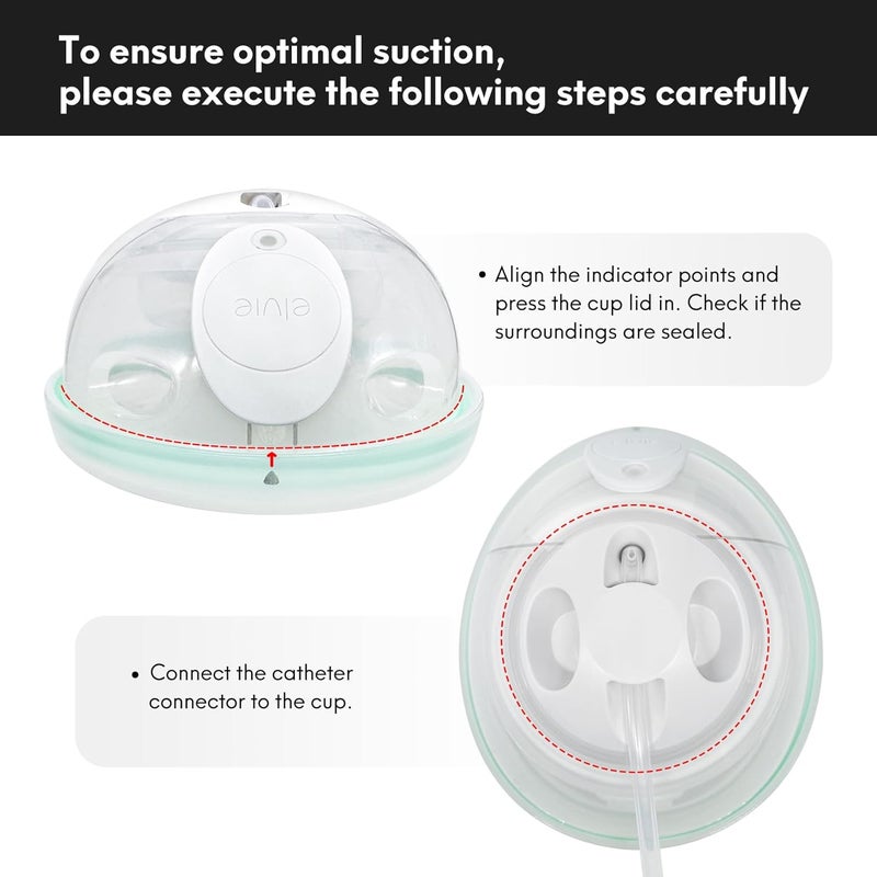 Durceler Elvie Stride Replacement Parts 8 Duckbill Valves  4 Silicone MembraneDiaphragm Compatible with Double Elvie Stride 2 Breast Pump Parts Accessories by DurcelerNot Original Pump Parts - Image 4