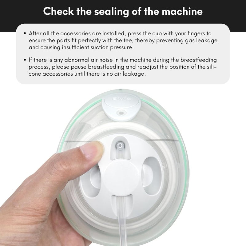 Durceler Elvie Stride Replacement Parts 8 Duckbill Valves  4 Silicone MembraneDiaphragm Compatible with Double Elvie Stride 2 Breast Pump Parts Accessories by DurcelerNot Original Pump Parts - Image 5