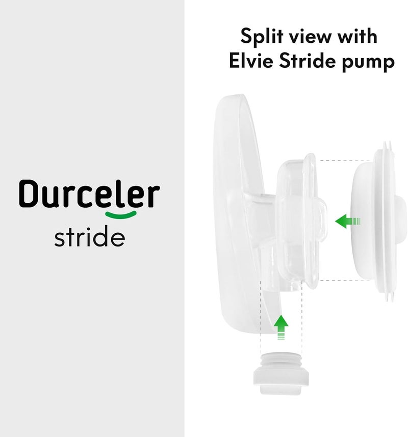 Durceler Elvie Stride Replacement Parts 8 Duckbill Valves  4 Silicone MembraneDiaphragm Compatible with Double Elvie Stride 2 Breast Pump Parts Accessories by DurcelerNot Original Pump Parts - Image 2