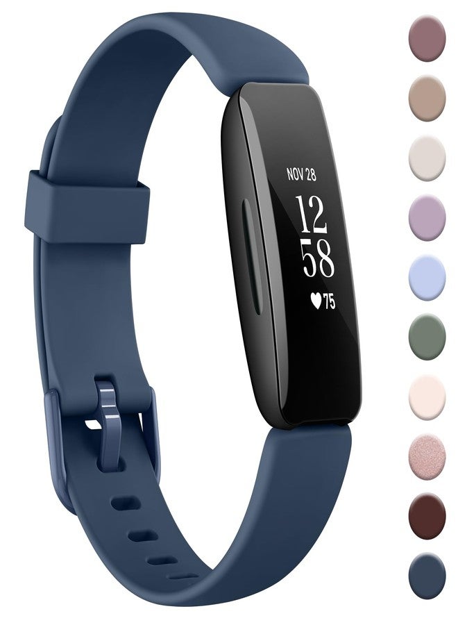 AK Band Compatible with Fitbit Inspire 2 Bands for Women Men, Adjustable Replacement Sport Wristbands Straps for Fitbit Inspire 2 / Ace 3 (Navy Blue) - Image 1