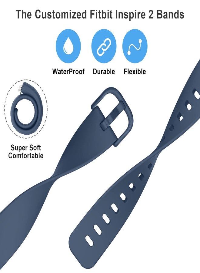 AK Band Compatible with Fitbit Inspire 2 Bands for Women Men, Adjustable Replacement Sport Wristbands Straps for Fitbit Inspire 2 / Ace 3 (Navy Blue) - Image 4