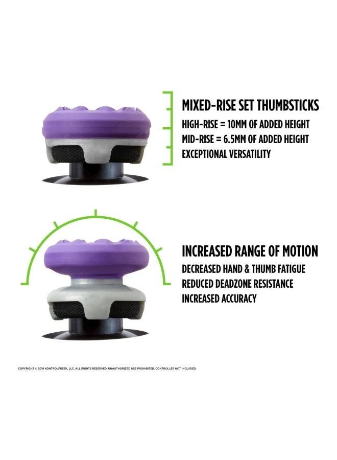 Purple For Xbox Controller Key Caps, Handle Joystick Caps, Protective Caps, Non-Slip Silicone Thumb Joystick Set For Ps4/Ps5 Controllers  - Image 4