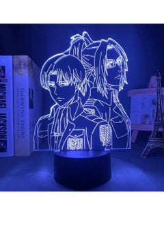 althiqahkey Anime 3D LED Lamp Manga 3D Night Light Anime Figures W/Anime EID Gifts Anime Birthday Gifts RGB 16 Colors W/Remote Control  - Image 2