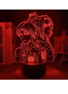 althiqahkey Anime 3D LED Lamp Manga 3D Night Light Anime Figures W/Anime EID Gifts Anime Birthday Gifts RGB 16 Colors W/Remote Control  - Image 3