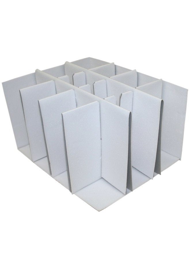 LAMINET Quilted Stemware Storage Case - Holds Up to 12 Stemware/Tall Glasses - RED - Image 5