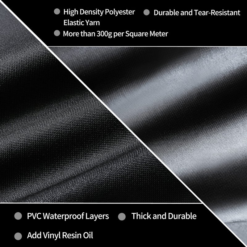 JIESUO BBQ Grill Cover for Weber Performer Deluxe Charcoal: Heavy Duty Waterproof 22 Inch BBQ Cover for Weber Performer Charcoal Grills - Image 3