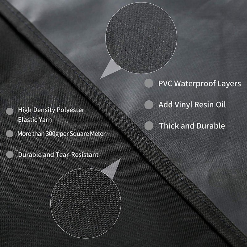 JIESUO BBQ Grill Cover for Weber Performer Deluxe Charcoal: Heavy Duty Waterproof 22 Inch BBQ Cover for Weber Performer Charcoal Grills - Image 4