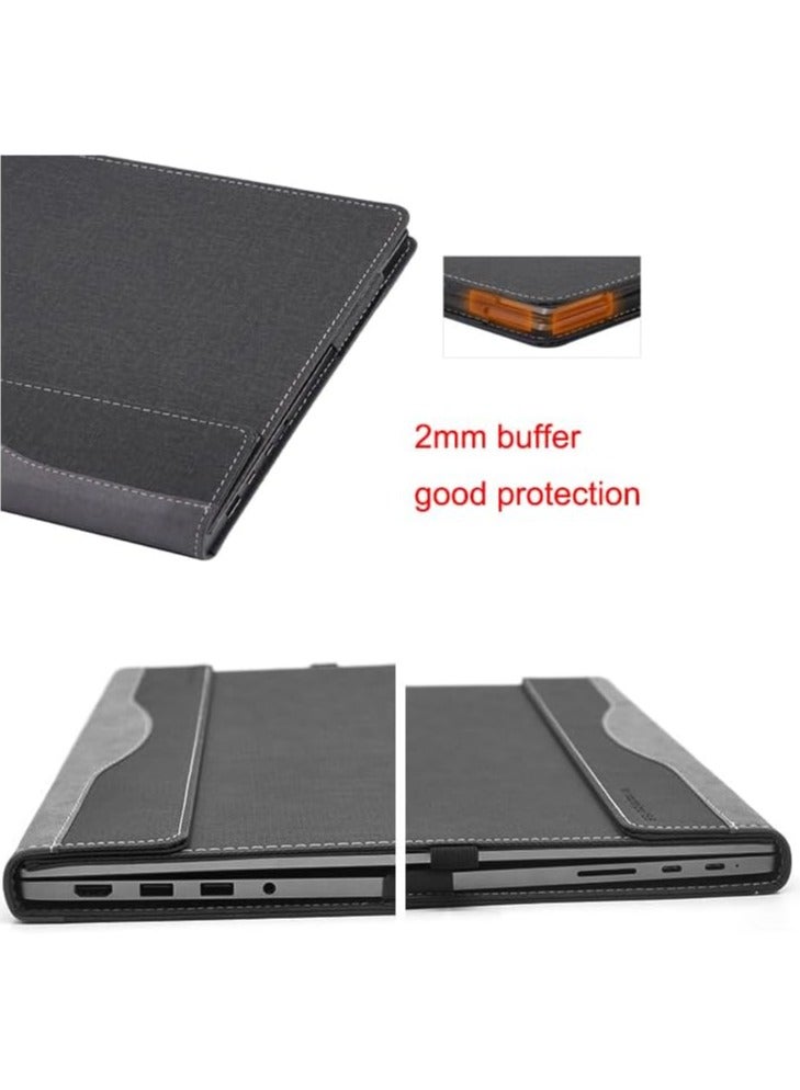general Protective Cover Case Compatible with 13.8 Inch Microsoft Surface Laptop 7 2024 (Model: 2036) Laptop,Sleeve PU Leather Protective Skin Notebook Cover - Image 2